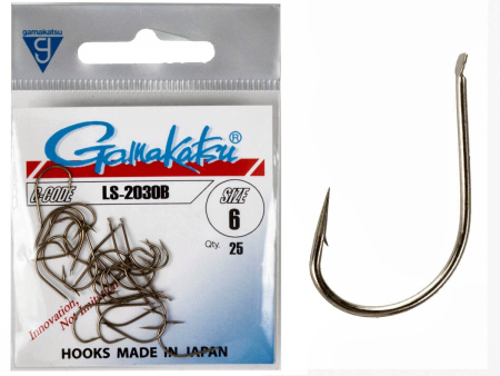 Крючки Gamakatsu LS-2030B HOOKS BRONZE разм. 06 25шт.