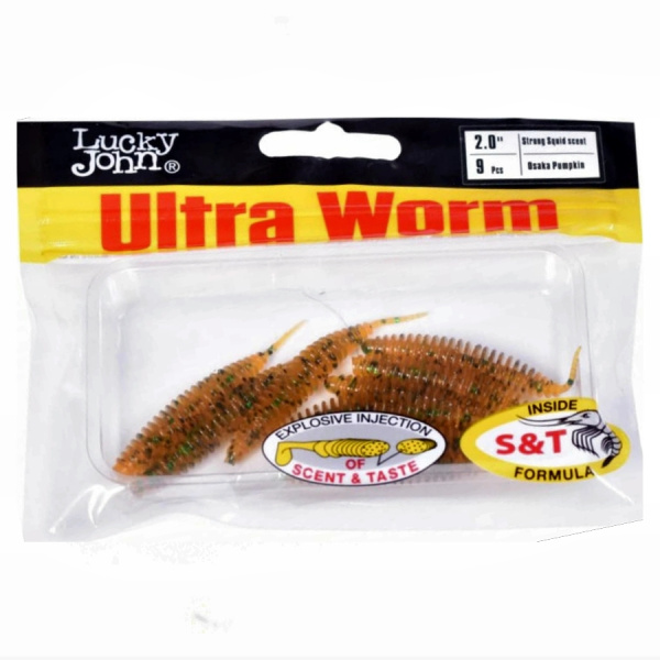 Слаги съедобные искусственные LJ Pro Series ULTRAWORM 2,0in (05.00)/PA19 9шт.