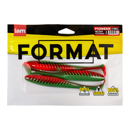 Силиконовая приманка FORMAT PIONEER 150mm (3шт.) цвет F17n