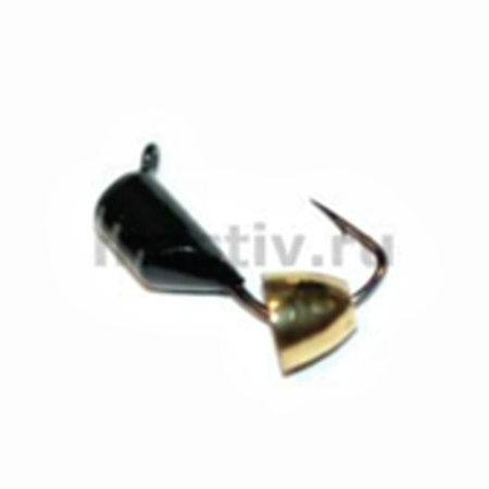 Безнасадка 3 чёрный, латунь конус, 0,8гр. (золото)