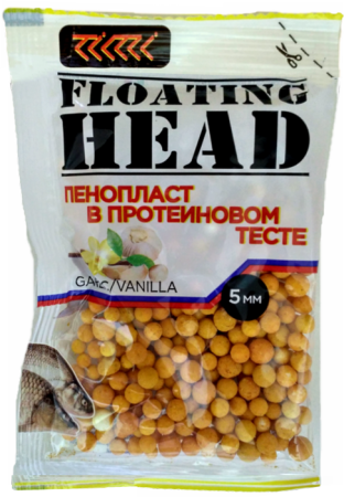 Пенопласт в протеиновом тесте D-5 мм.ВАНИЛЬ- ЧЕСКОК жёлтый