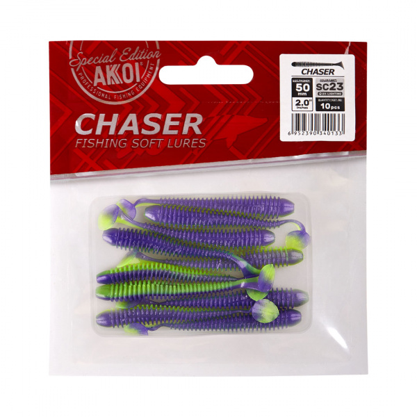 Силиконовая приманка AKKOI CHASER  88mm цвет SC23 Силиконовая приманка AKKOI CHASER  88mm цвет SC23