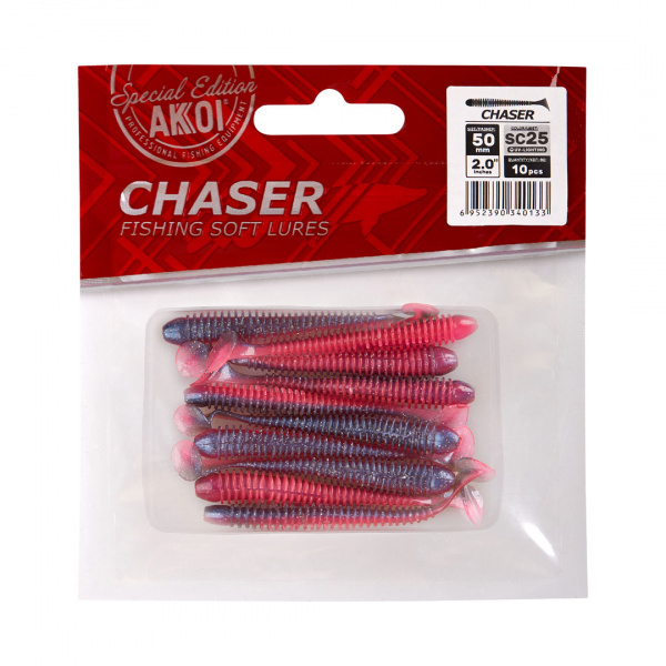 Силиконовая приманка AKKOI CHASER  75mm цвет SC25 Силиконовая приманка AKKOI CHASER  75mm цвет SC25