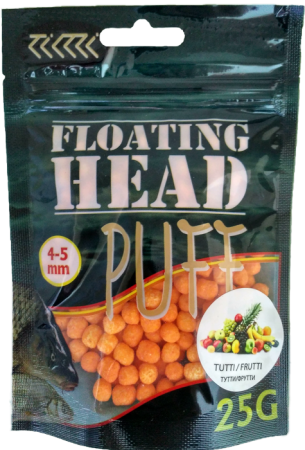 Плавающая насадка PUFF воздушное тесто 4-5 мм.ТУТТИ- ФРУТТИ рыжий
