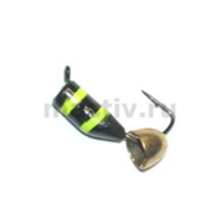 Безнасадка 3 пчёлка желтый, латунь конус, 0,8гр. (золото)