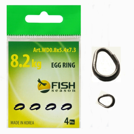 Кольцо титановое разжимное, 0,7х4,7х6,7 мм, тест 6 кг. (упак. 5 шт)