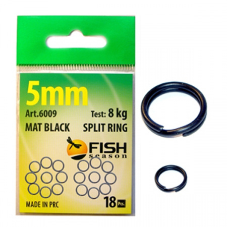 Кольцо заводное тёмное матовое, ф 5 мм ( 8 кг), (упак. 18 шт)
