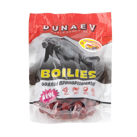 Бойлы DUNAEV Прикормочные Вареные 1кг, 20мм Тутти-Фрутти