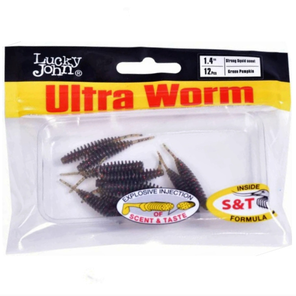Слаги съедобные искусственные LJ Pro Series ULTRAWORM 1,4in (03.50)/PA03 12шт.