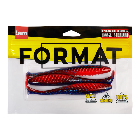 Силиконовая приманка FORMAT PIONEER 150mm (3шт.) цвет F18