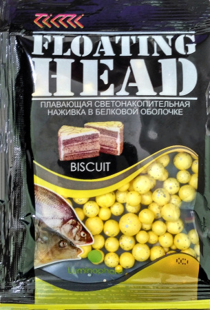 Плавающая насадка светонакопительная в белковой оболочке D 6-8 мм цвет. Ароматизатор Бисквит