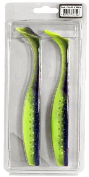 Приманка силиконовая Frapp Funky Shad 6,9" #PAL06 (2 шт/уп) Приманка силиконовая Frapp Funky Shad 6,9" #PAL06 (2 шт/уп)