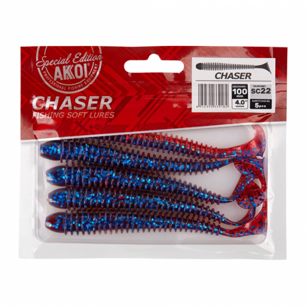 Силиконовая приманка AKKOI CHASER 100mm цвет SC22 Силиконовая приманка AKKOI CHASER 100mm цвет SC22