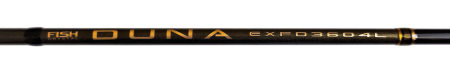 Удилище фидерное "DUNA" тест до 60GR,3,60м, 3+3 (1.75oz, 1,5oz ,1oz Carb.) Carb 30T