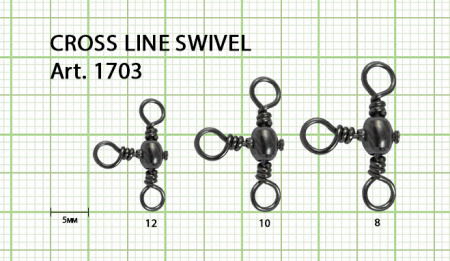 Вертлюжок на три направления, №8 (20 кг), (упак. 9 шт)