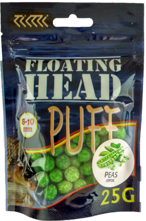 Плавающая насадка PUFF воздушное тесто 8-10 мм.ГОРОХ зелёный