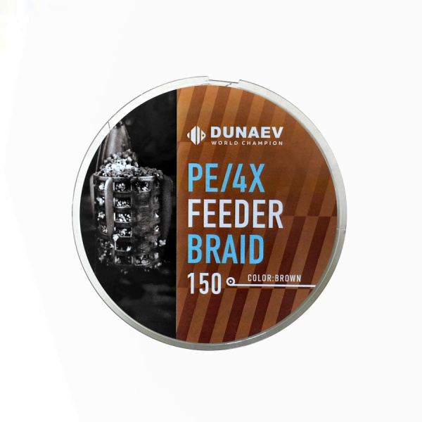 Шнур DUNAEV FEEDER BRAID PE X4 150м 0,24мм коричневый