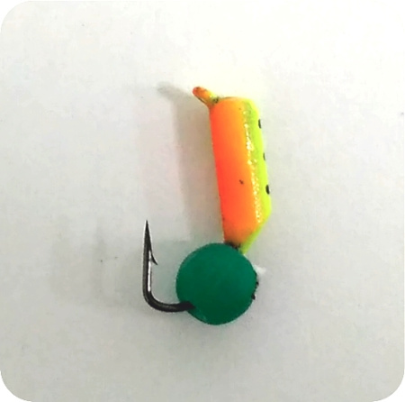 Безнасадка 2,5 художественный(желт.), неоновый шар, 0,5гр. темно-зеленый