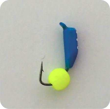 Безнасадка 2,5 синий, неоновый шар, 0,5гр. желтый