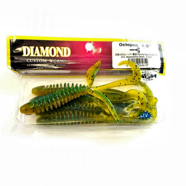 Силиконовая приманка DIAMOND Octopus 4.5" #12 Силиконовая приманка DIAMOND Octopus 4.5" #12