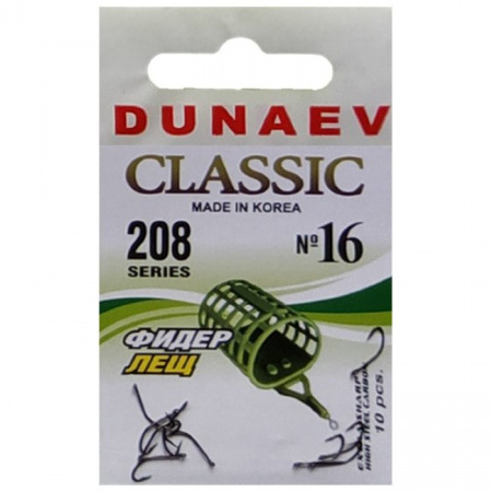 Крючок Dunaev Classic 208 #16 (упак. 10 шт)