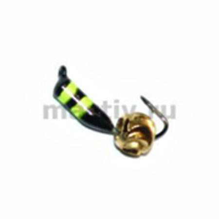 Безнасадка 2,5 пчёлка желтый, латунь зефирка, 0,6гр. (золото)