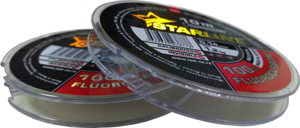 Флюорокарбон STARLINE 100% FLUOROCARBON  10m (transparent) d0.24