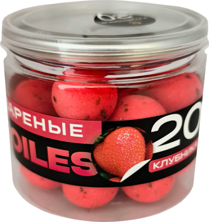 Бойлы CARPELLA Вареные 20мм Клубника (80г)