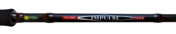 Удилище спиннинговое "IMPULSE" FISH CRYSTAL , 2 секции, полая верш, длина 2.25 м, тест 4-16 г