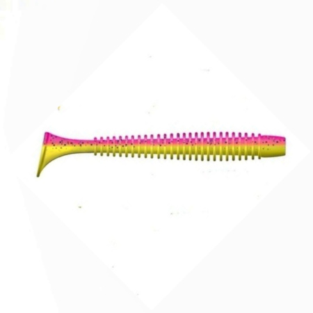 Приманка ZUB-SWING  87мм(3,4")-5шт, (цвет 023) розовый верх - желтый низ