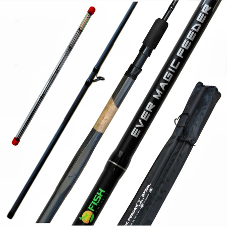 Удилище пикерное "EVER MAGIC FEEDER" FISH CRYSTAL , тест до 30 г, 2.70 м, 2+3 tips