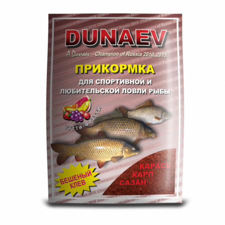 Прикормка "DUNAEV КЛАССИКА" 0.9кг Карп Тутти-Фрутти