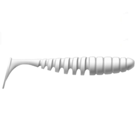 Приманка ZUB-SHAD  40мм(1,5")-12шт, (цвет 801) белый