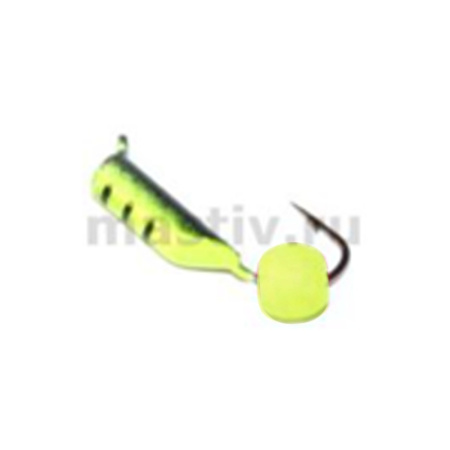 Безнасадка 1,5 желтый+черный, неоновый шар, 0,2гр. желтый