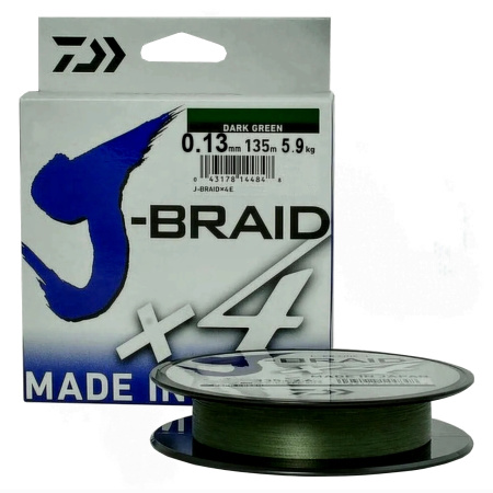 Шнур Daiwa J-Braid X4 0.13 mm