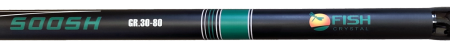Удилище тел. с кольцами (болонское) "IRON BOLO" FISH CRYSTAL , длина 5 м (30-80Gr) CARBON 30T+40T