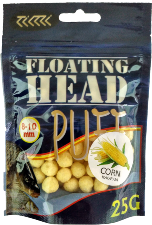 Плавающая насадка PUFF воздушное тесто 8-10 мм.КУКУРУЗА белый