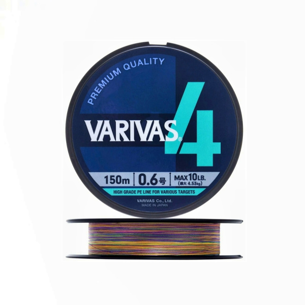 Плетеный шнур VARIVAS PE 4 150m 0.6 Marking