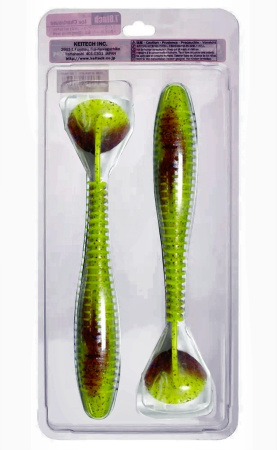 Приманка силиконовая Keitech Swing Impact FAT 7.8" #EA15 Grape Chart Red FLK