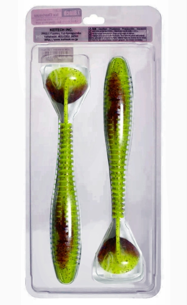 Приманка силиконовая Keitech Swing Impact FAT 7.8" #EA15 Grape Chart Red FLK