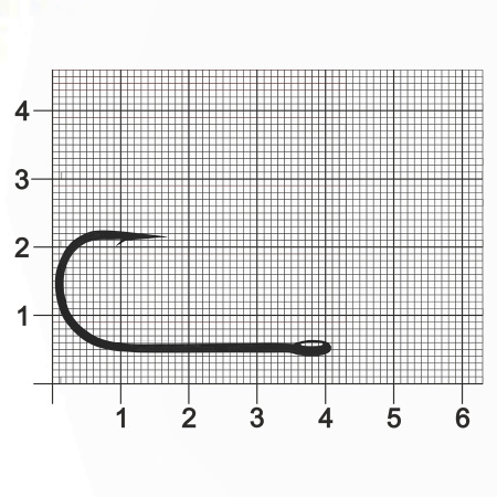 Крючок Single Hook ZUB 604 # 2/0 (упак. 5 шт)