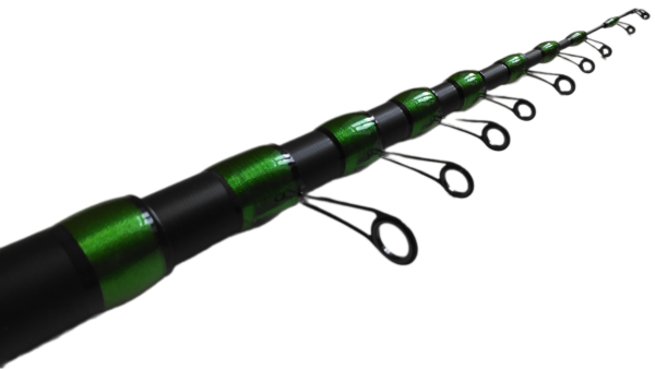 Удилище телескопическое с кольцами (болонское) "TELE POLE" FISH CRYSTAL, длина 5 м (до 40 Gr)