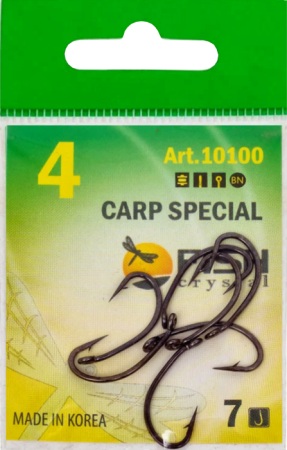 Крючок CARP SPECIAL №4 с ушком, покрытие BN (7 шт)