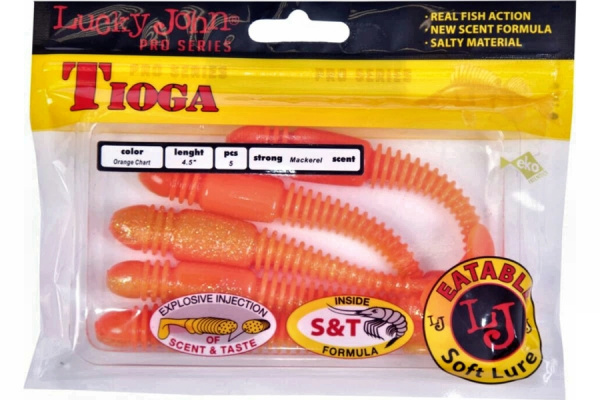 Виброхвосты съедоб. искусст. LJ Pro Series TIOGA 4.5in (11.40)/T26 5шт.