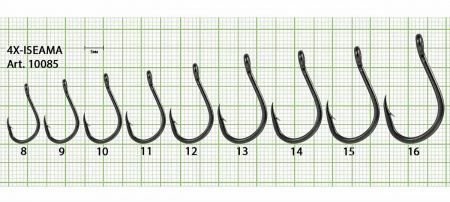 Крючок 4X-ISEAMA-RING №15 с ушком, покрытие BN (5 шт)