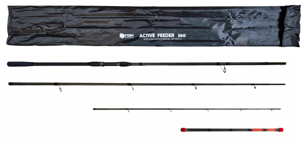 Удилище фидерное "ACTIVE FEEDER", тест до 90 г, 3,60 м, 3+3, (1oz - стекл., диам. 2,2)