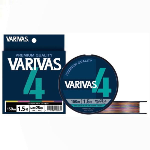 Плетеный шнур VARIVAS PE 4 150m 1.5 Marking