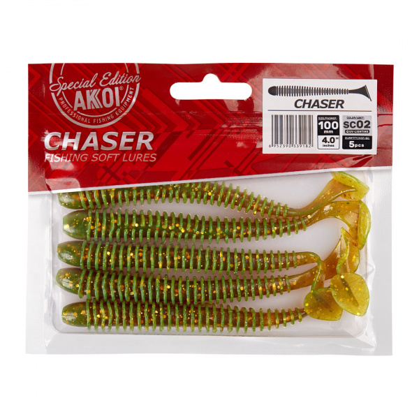 Силиконовая приманка AKKOI CHASER 100mm цвет SC02 Силиконовая приманка AKKOI CHASER 100mm цвет SC02