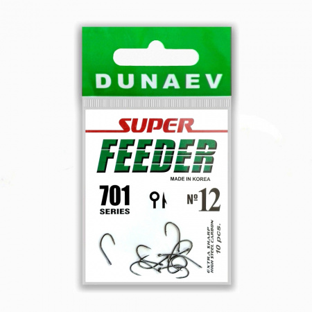 Крючок Dunaev Super Feeder 701 #12 (упак. 10 шт)