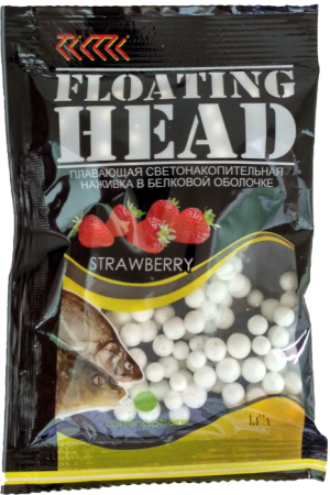 Плавающая насадка светонакопительная в белковой оболочке D 4-5 мм бел.. Ароматизатор Клубника